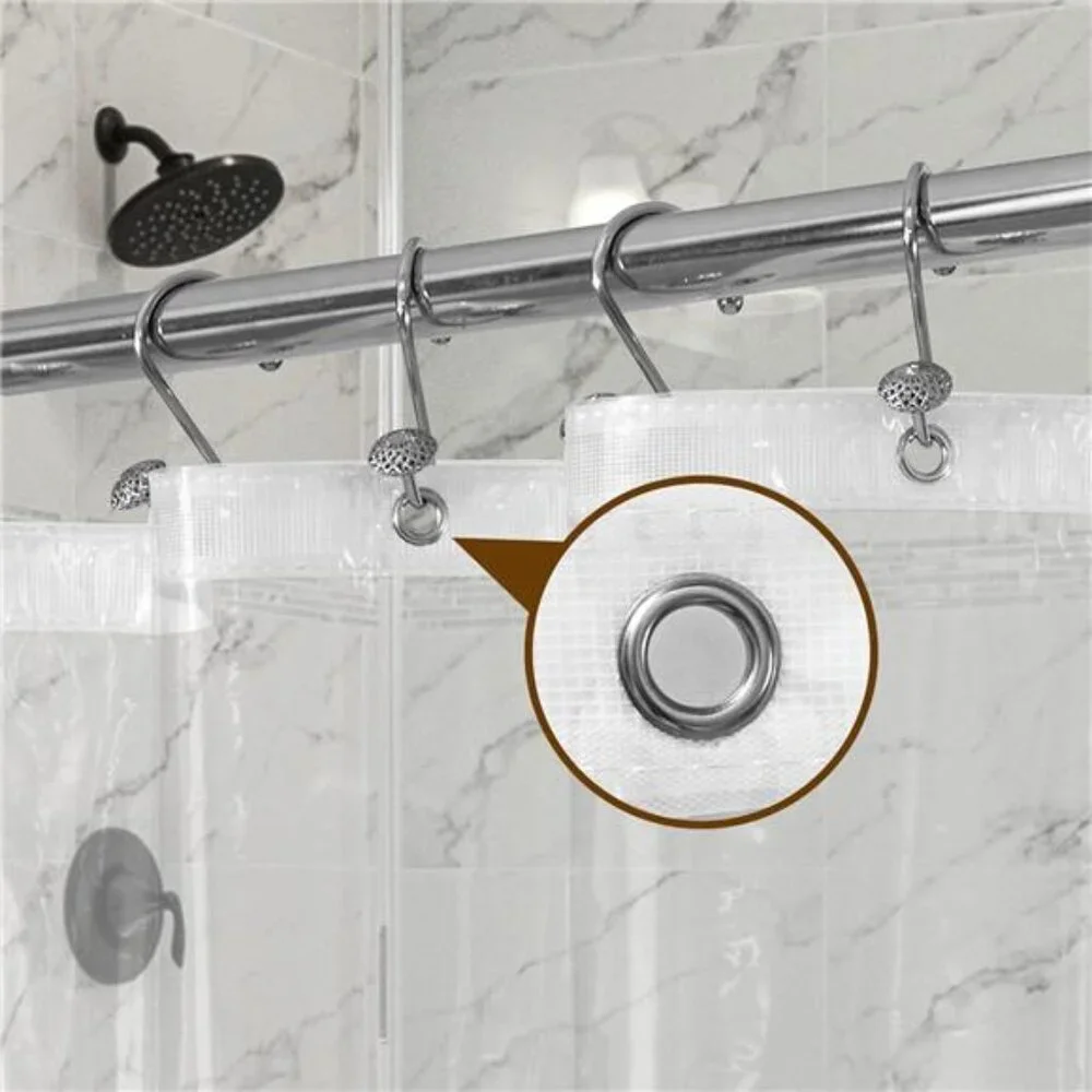 Barossa Design Plastic Shower Liner Clear - Premium PEVA Shower Curtain Liner